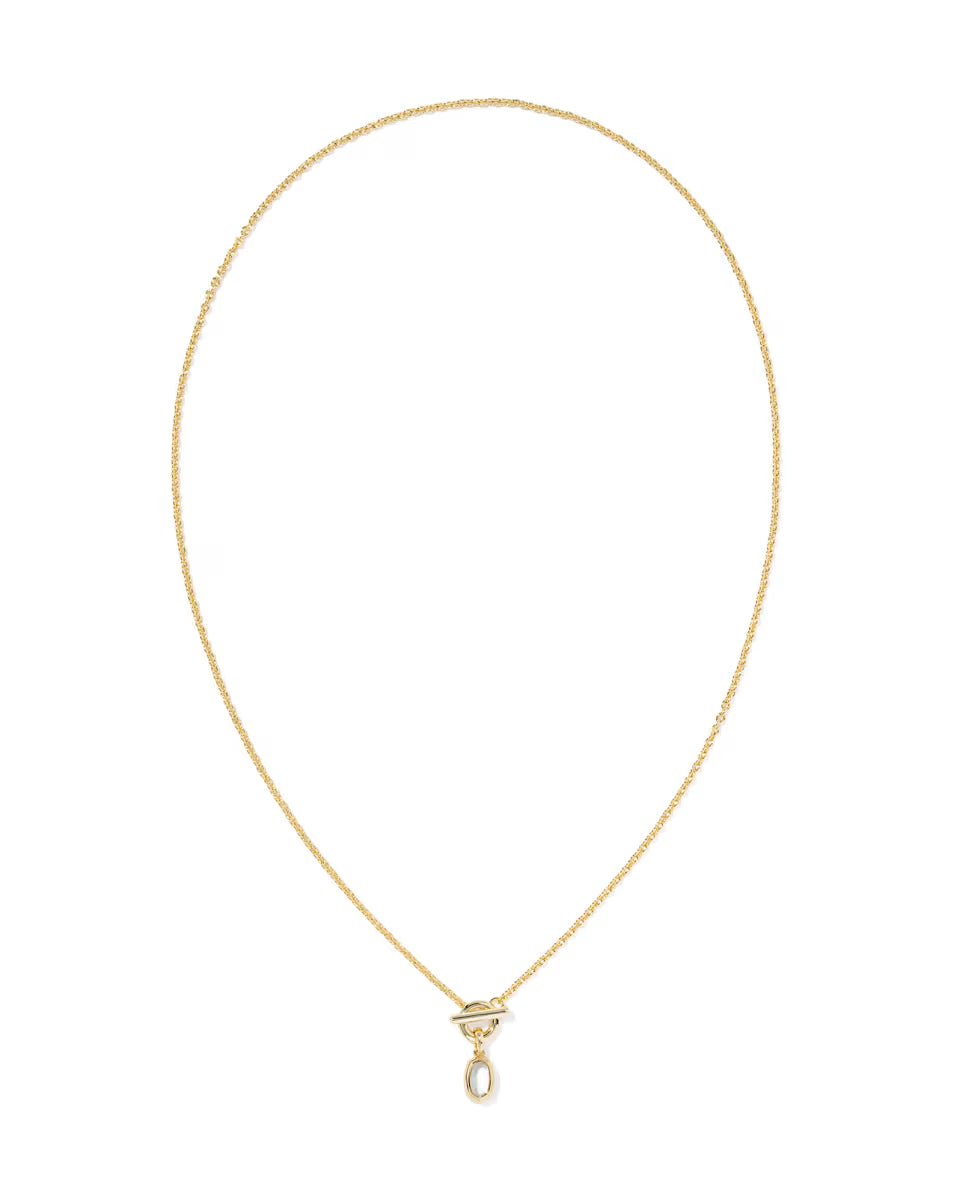 Mini Elisa Toggle Gold Short Pendant Necklace