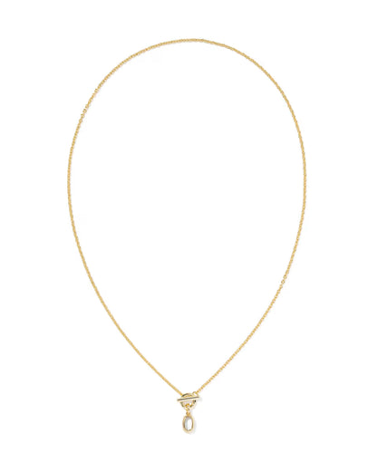 Mini Elisa Toggle Gold Short Pendant Necklace