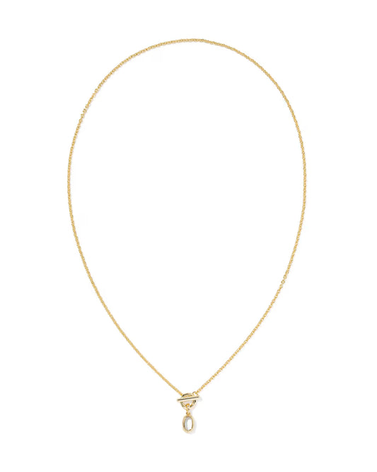 Mini Elisa Toggle Gold Short Pendant Necklace