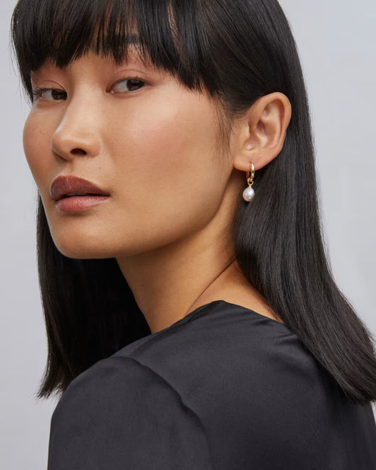 Willa Pearl Huggie Earrings