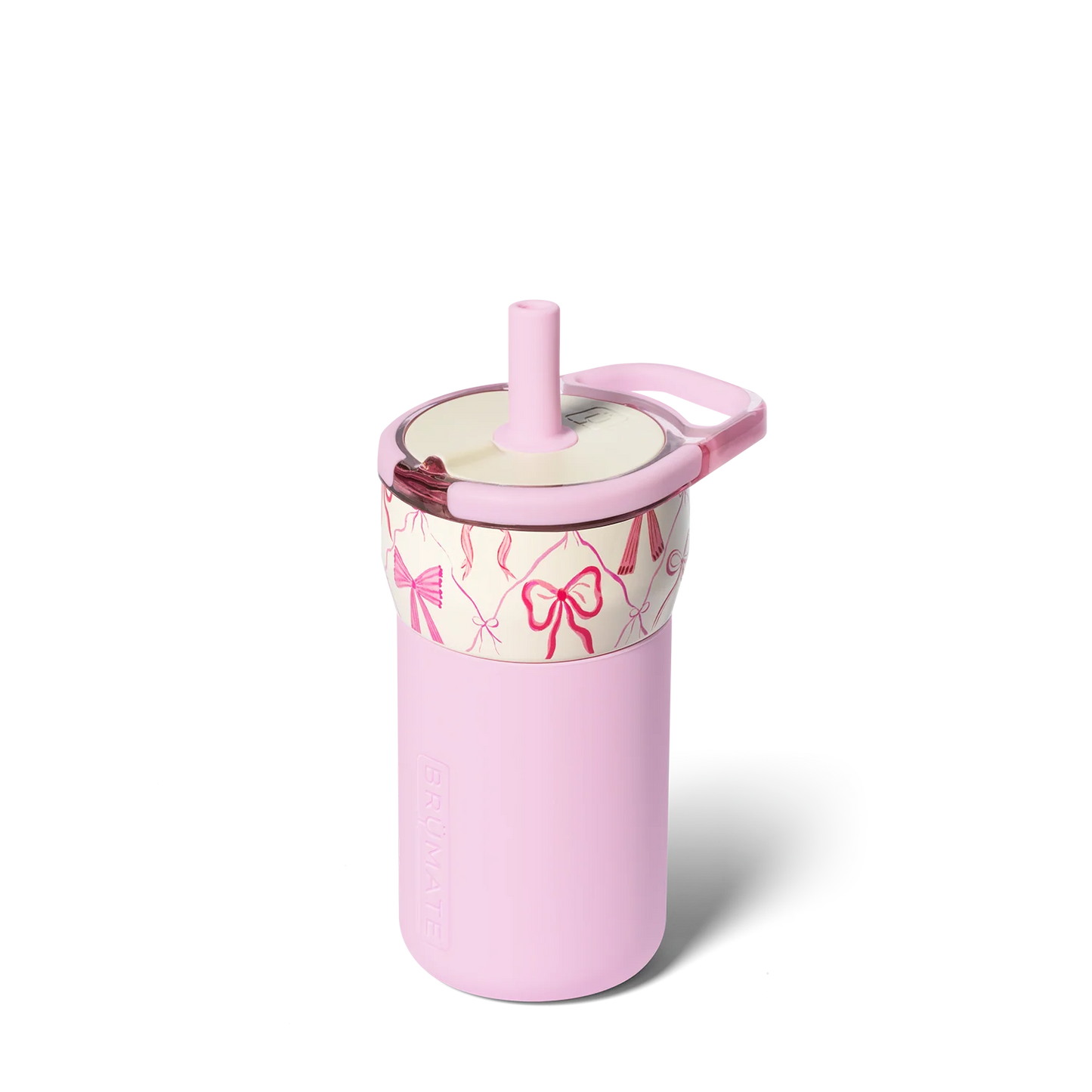 Leap 12 oz Brumate Pink bows