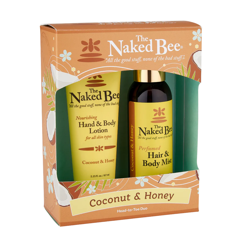 The Naked Bee Coconut & Honey Head-to-Toe Duo Gift Set