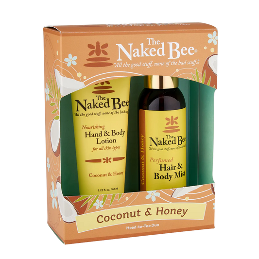 The Naked Bee Coconut & Honey Head-to-Toe Duo Gift Set