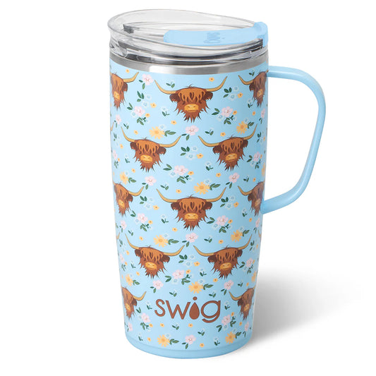 Swig Life 22 oz travel Mug in Holy Cow
