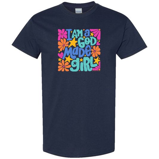 SC Soft I Am A God Made Girl - Navy