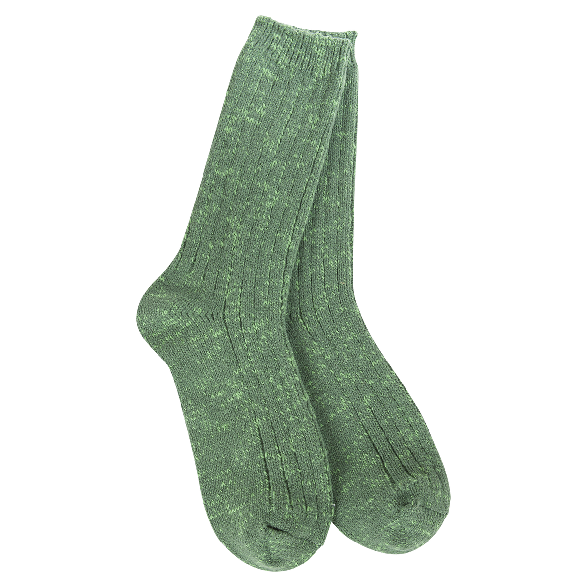 Weekend Cotton Slub Marled Crew Ivy