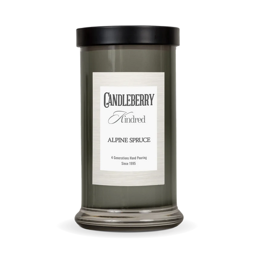 The Candleberry Company Alpine Spruce, Kindred, Large Jar Candle