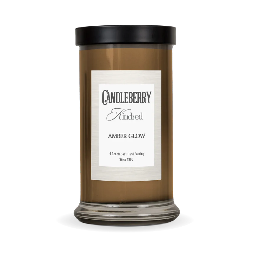 The Candleberry Company Amber Glow, Kindred, Large Jar Candle