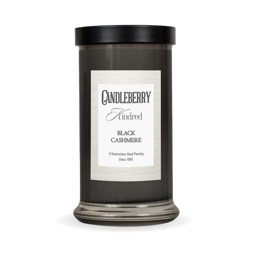The Candleberry Company Black Cashmere™, Kindred, Large Jar Candle