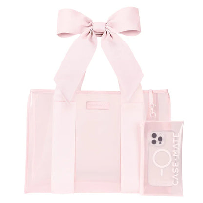 Case Mate Jelly Tote Bag- Ballet Pink Bow