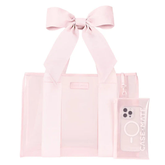 Case Mate Jelly Tote Bag- Ballet Pink Bow