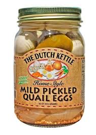 The Dutch Kettle Mild Pickled Quail Eggs