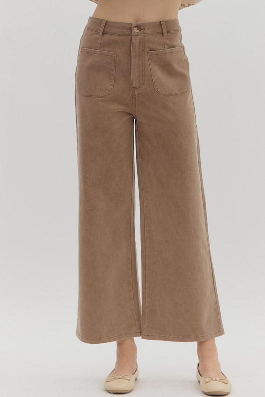 Bri Ankle Pant Brown