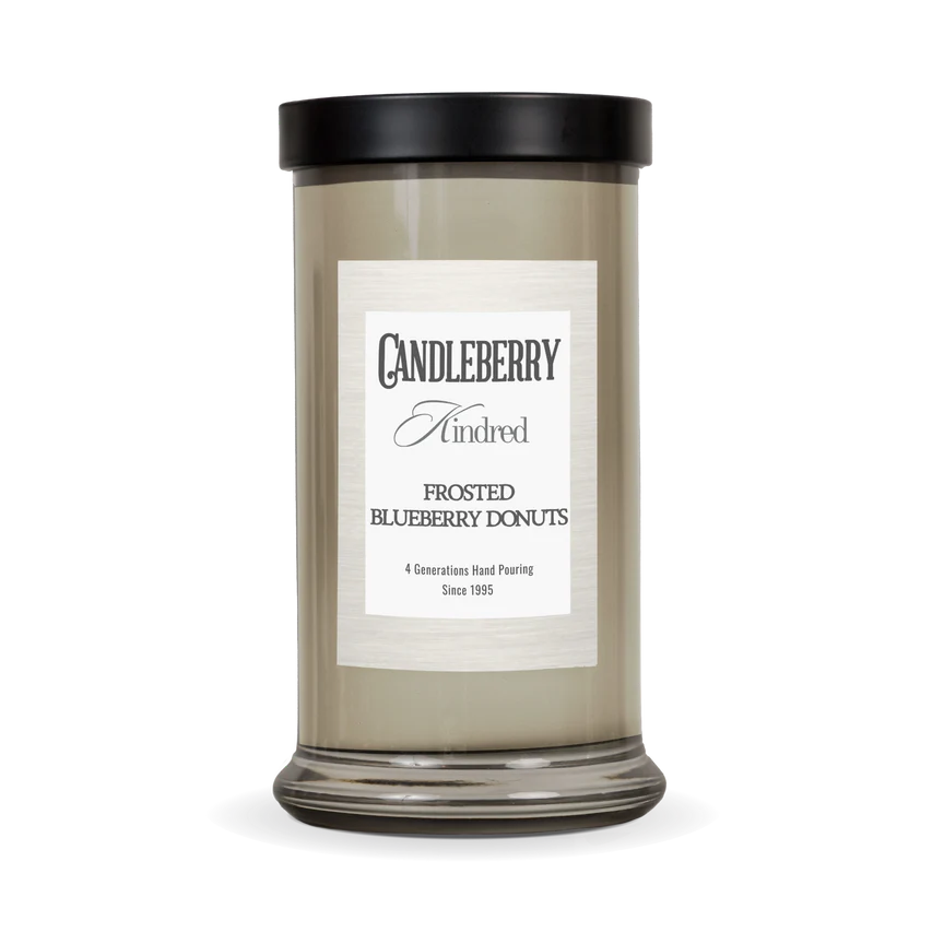 The Candleberry Company Frosted Blueberry Donuts™, Kindred, Large Jar Candle