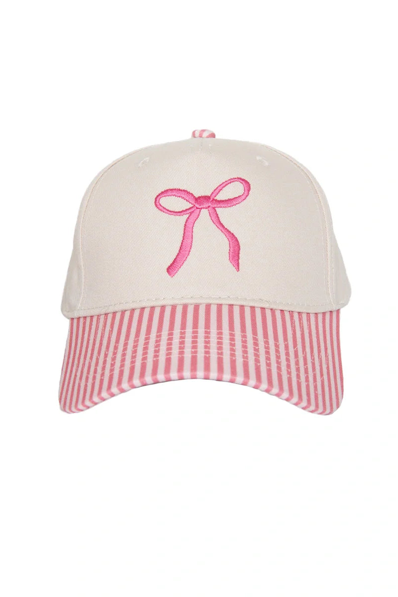 COQUETTE BOW VINTAGE TWO-TONED HAT
