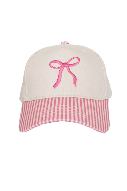 COQUETTE BOW VINTAGE TWO-TONED HAT