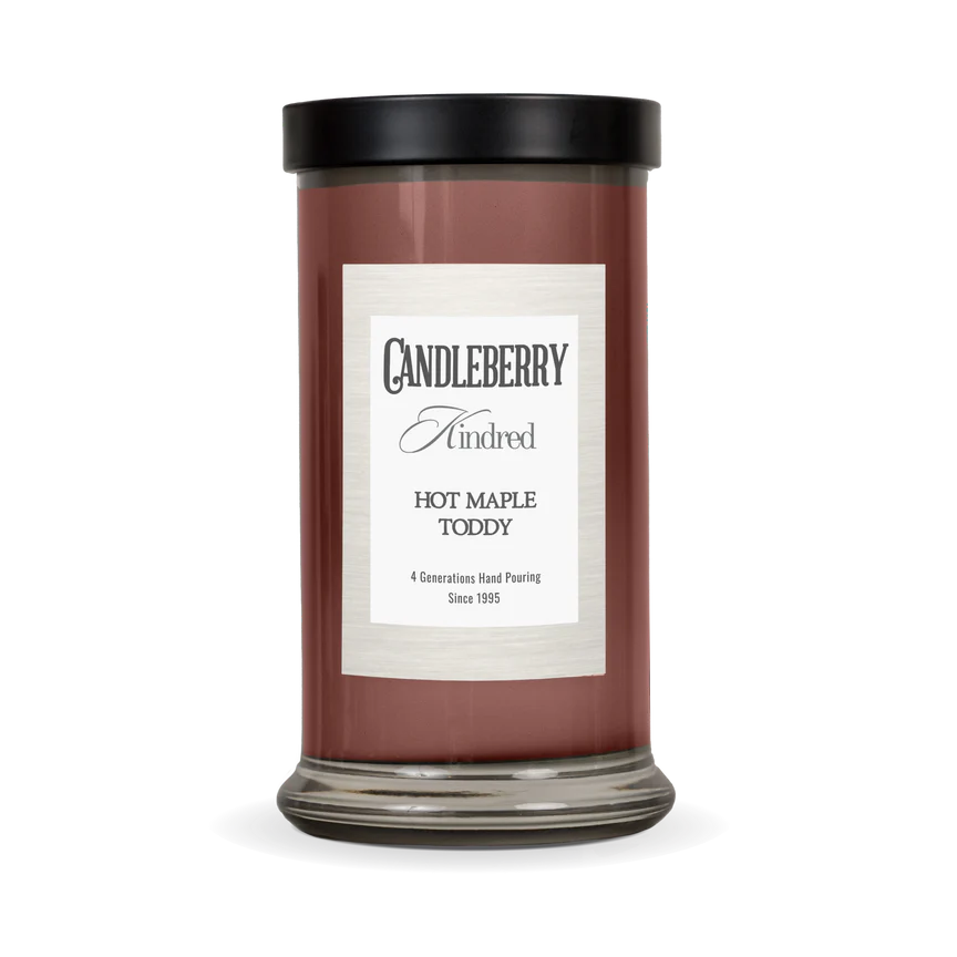 The Candleberry Company Hot Maple Toddy®, Kindred, Large Jar Candle