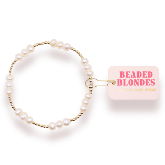 ILY Coastal Pearl Bracelet in Gold