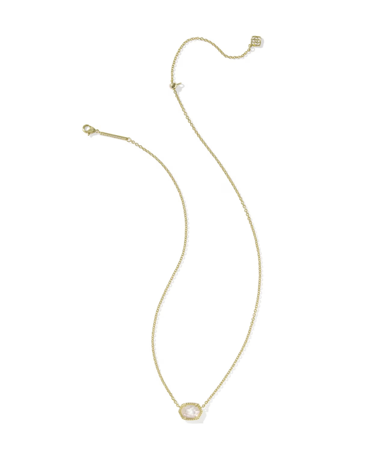 Daphne Gold Frame Short Pendant Necklace