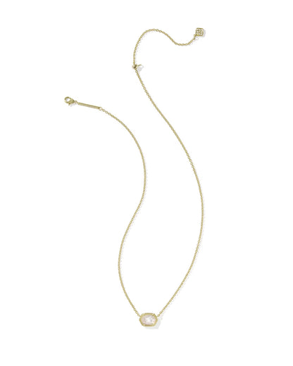 Daphne Gold Frame Short Pendant Necklace