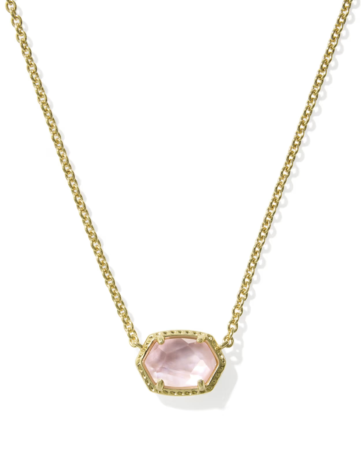 Daphne Gold Frame Short Pendant Necklace