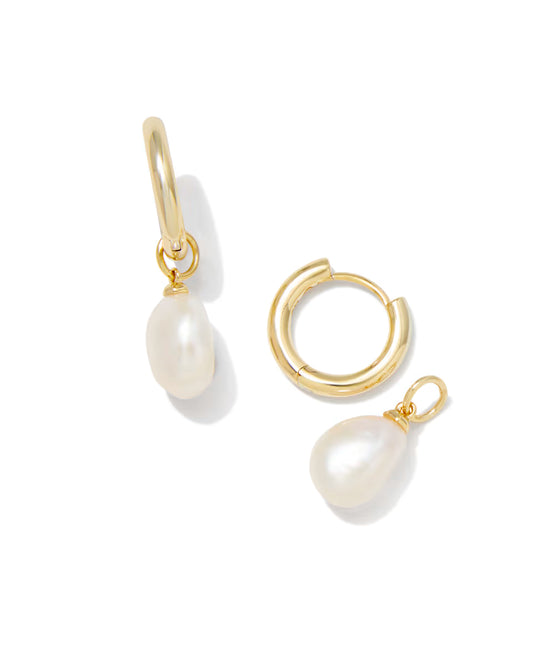 Willa Pearl Huggie Earrings