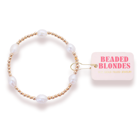 Pearl Poppi Bracelet in Gold