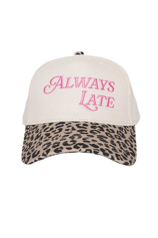 ALWAYS LATE VINTAGE TRUCKER HATS FOR WOMEN