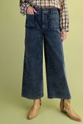 Washed Corduroy Pants Classic Blue