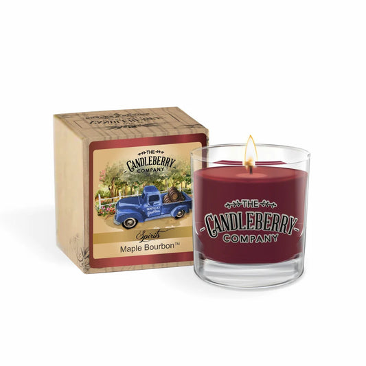 The Candleberry Company SPIRITS - Maple Bourbon™, Rocks Glass Candle