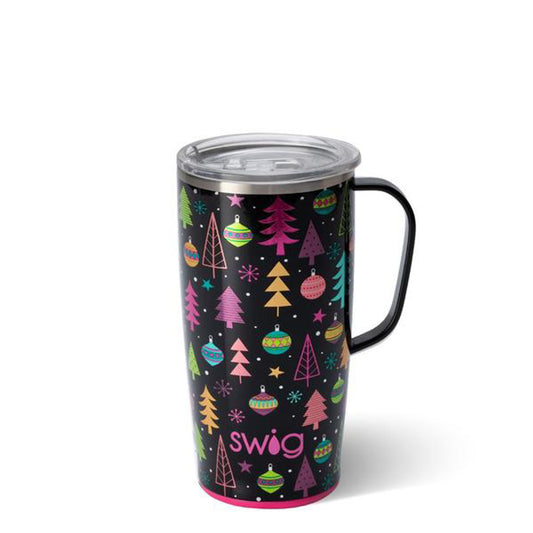 Swig Merry and Bright 22oz Traveler Mug