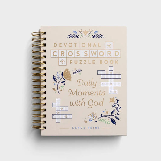 Devotional Crossword Puzzle Book: Daily Moments with God
