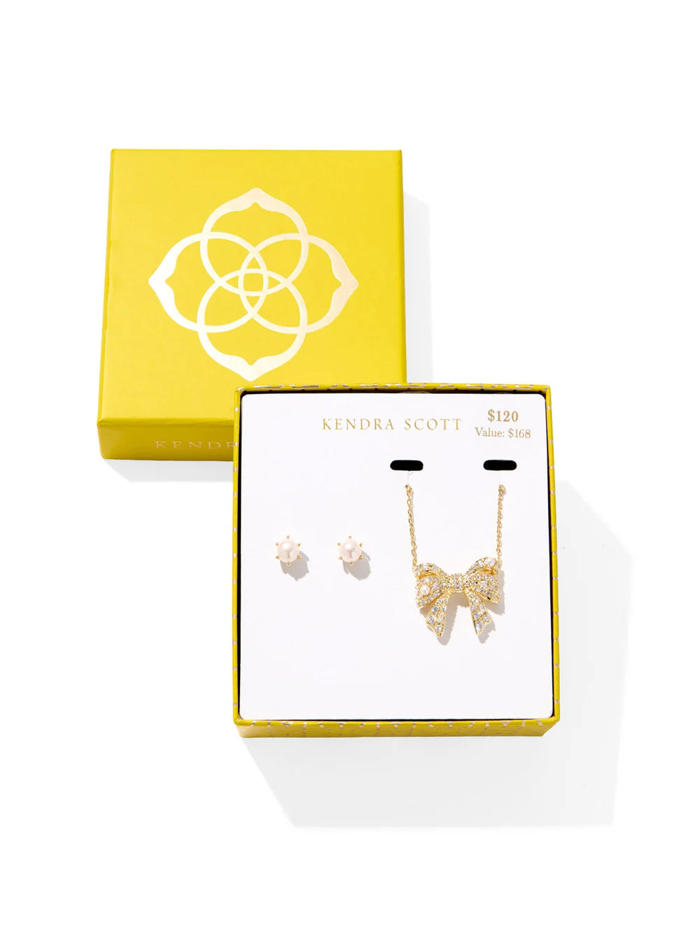Kendra Scott Krista Bow And Ashton Gift Set - Gold White Mix